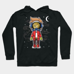 Hiphop Astronaut Dogecoin DOGE Coin To The Moon Crypto Token Cryptocurrency Wallet Birthday Gift For Men Women Kids Hoodie